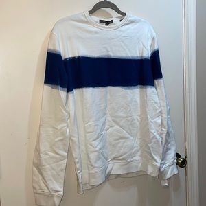 NWT watercolor stripe crewneck